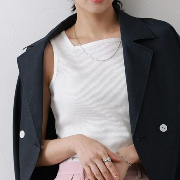 【Giao hàng nhanh】【Giấu dây áo ngực】Áo tank top gân – nhiều kiểu lựa chọn