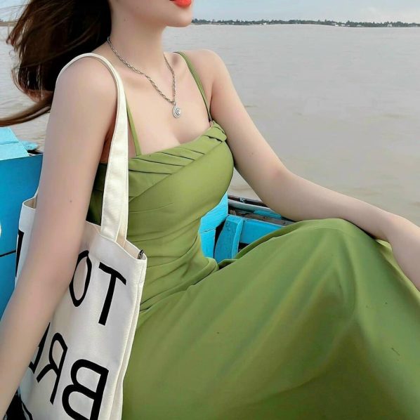 Váy Suông Linen Tay Phồng Nữ Tính – Thanh Lịch Ngày Hè